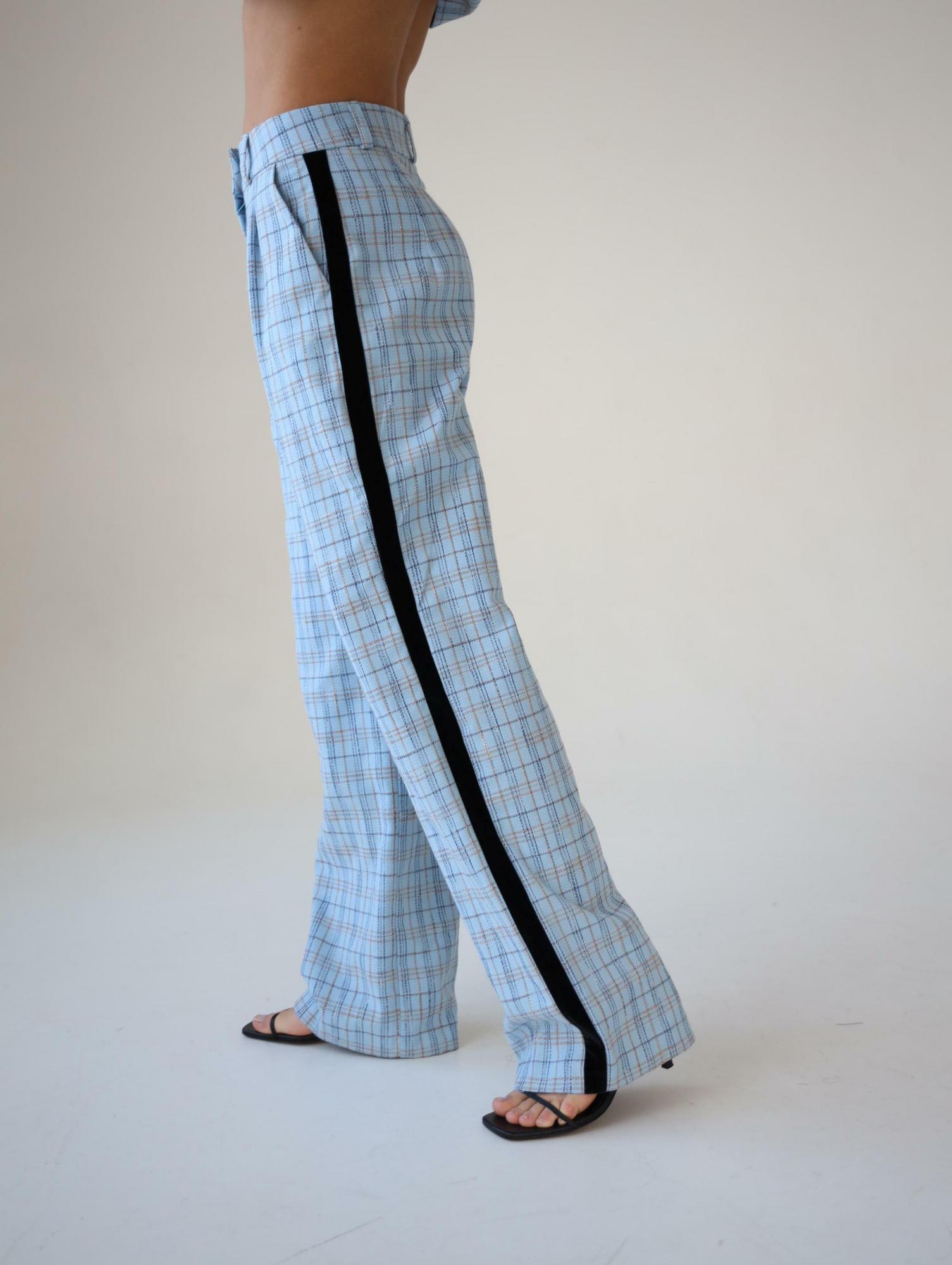 БРЮКИ ПРЯМЫЕ С ЛАМПАСАМИ