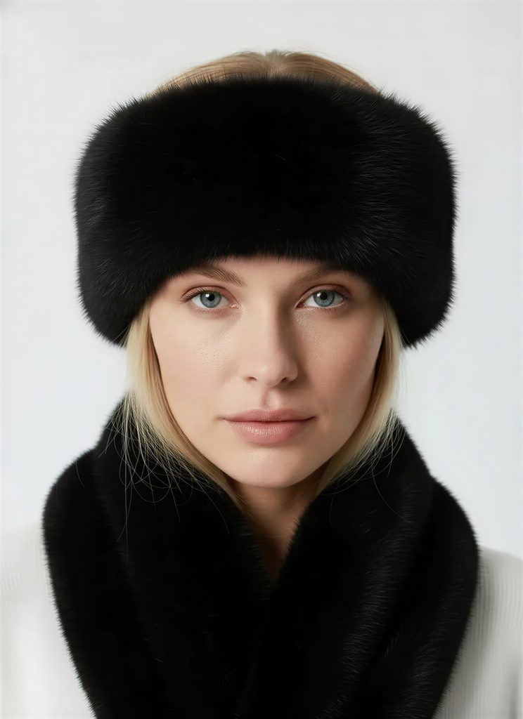 Повязка на голову под норку "Лечу в Куршевель"