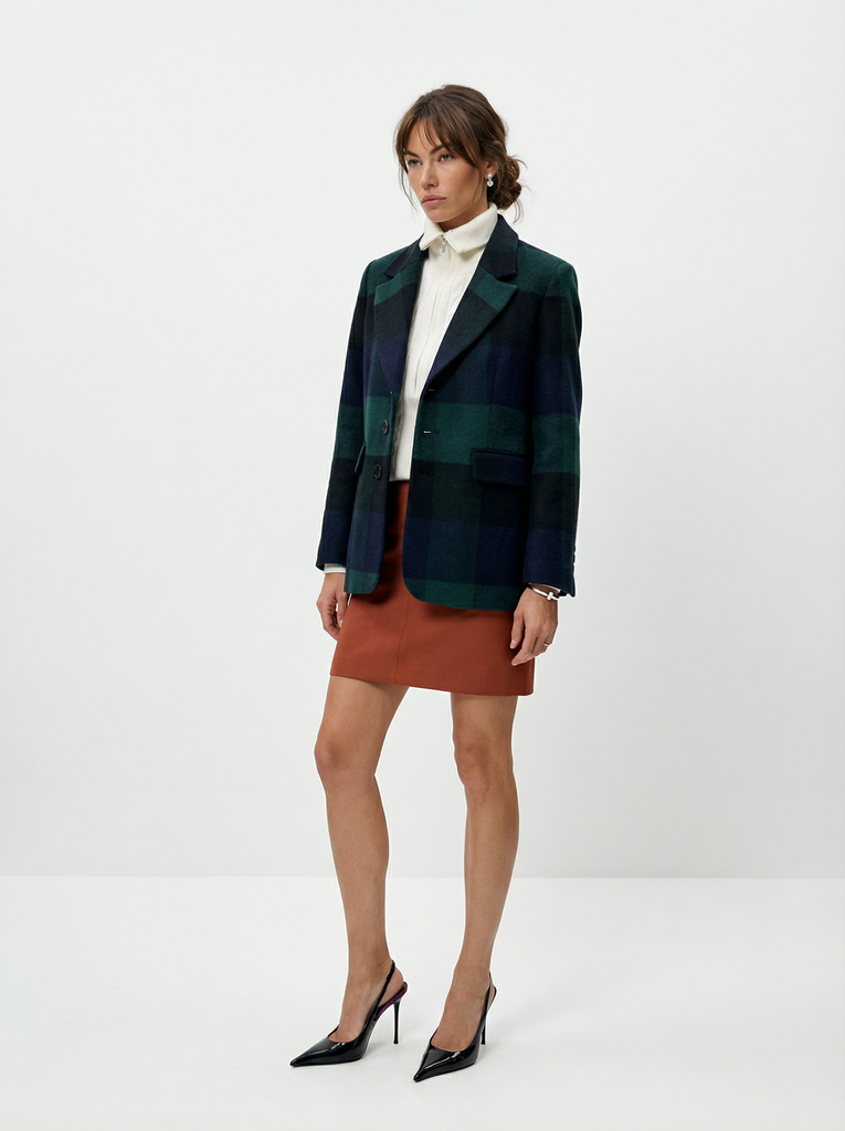 Пиджак на 3 пуговицах из шерсти