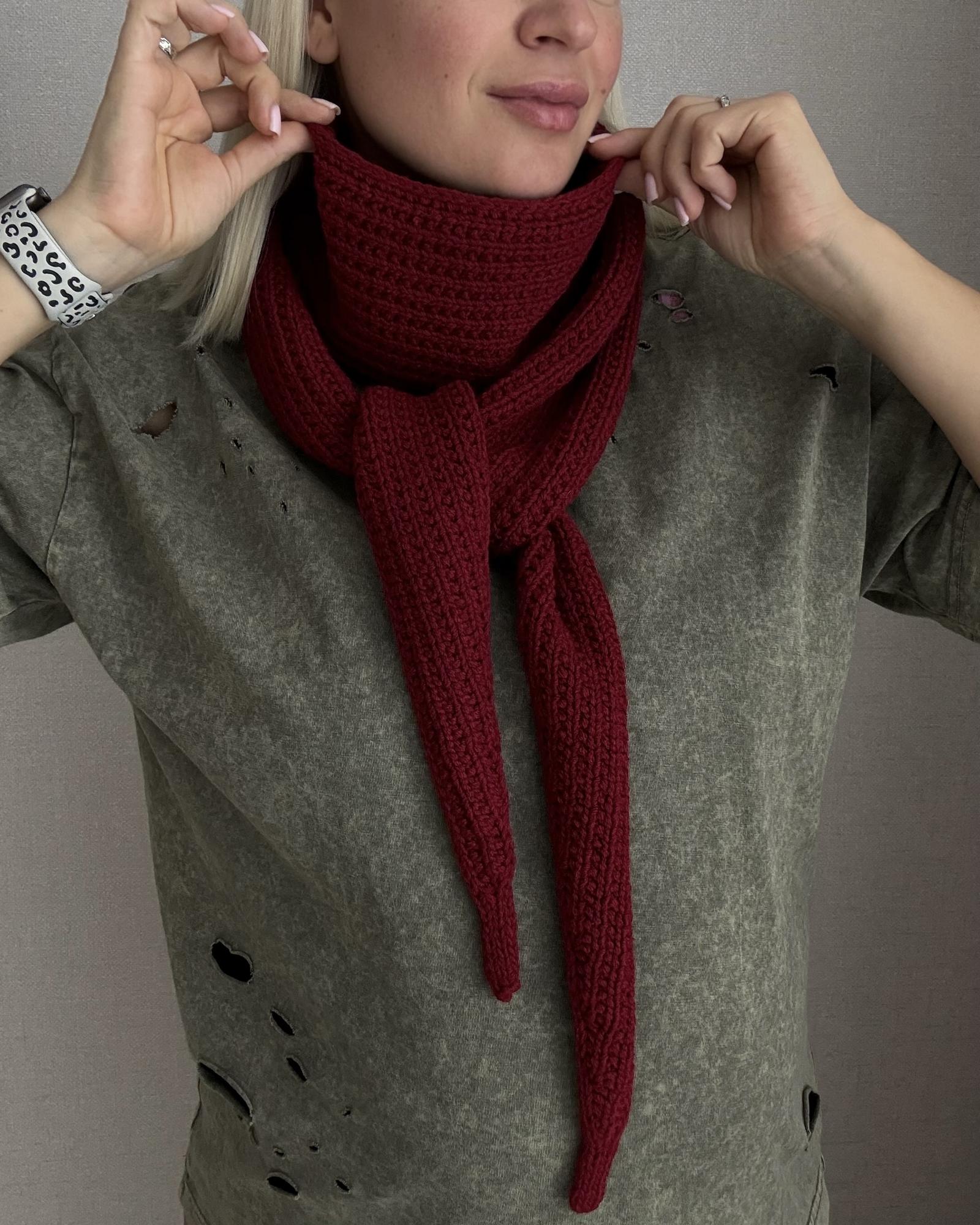 Вафельный шарф