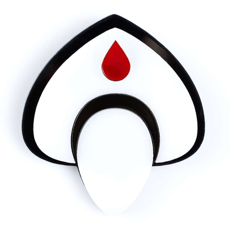 Брошь "ГОЛУБУШКА АКУЛИНА"