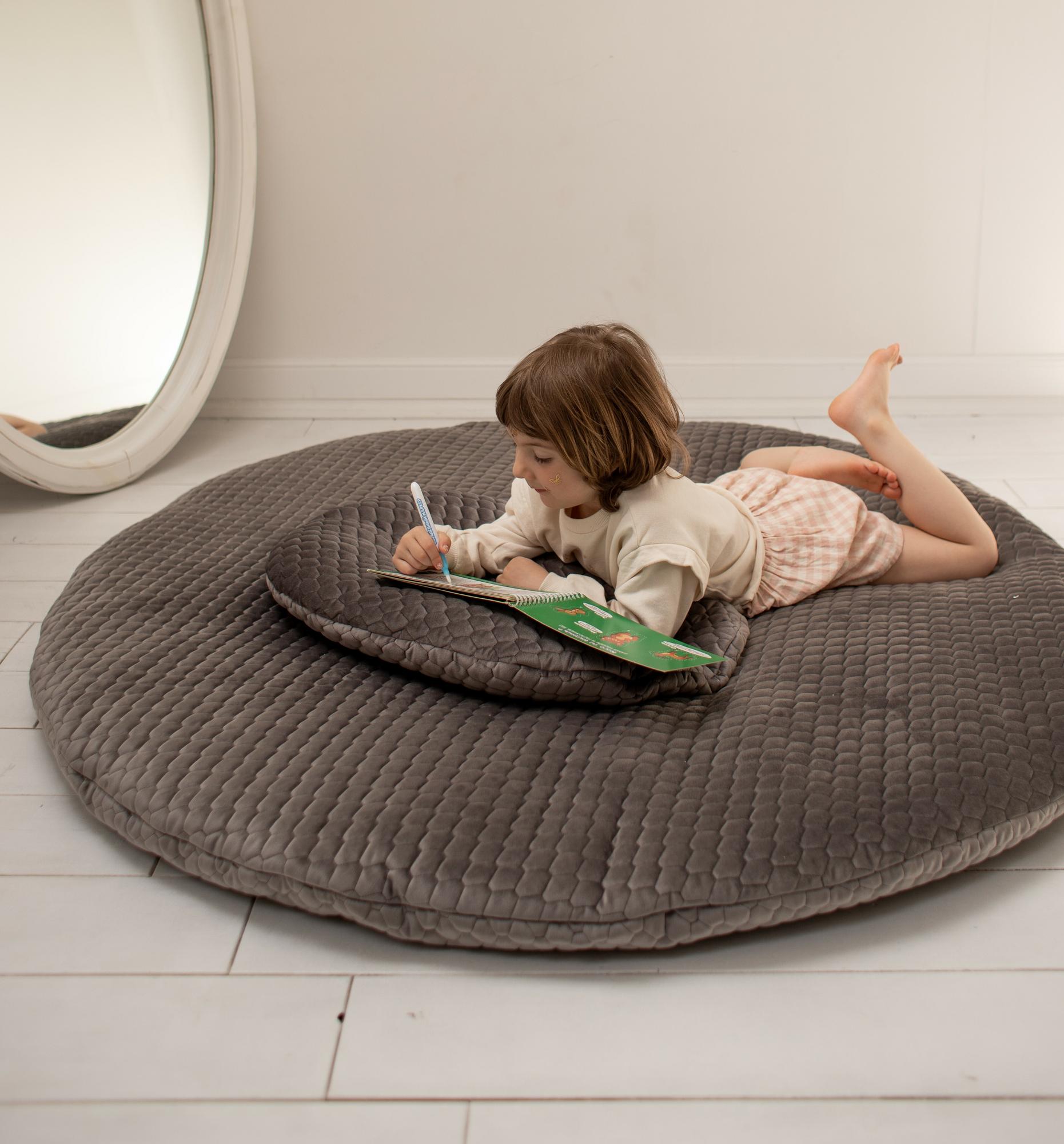 Пуф круглый шоколад