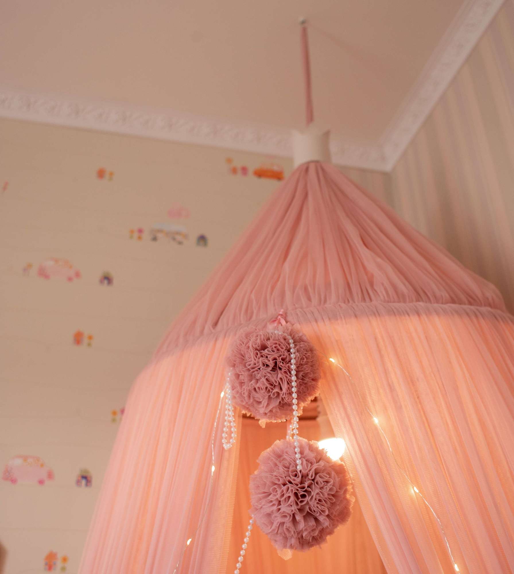 Балдахин Фатиновый Пышный  Розовый