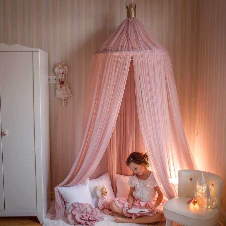 Балдахин Фатиновый Пышный  Розовый