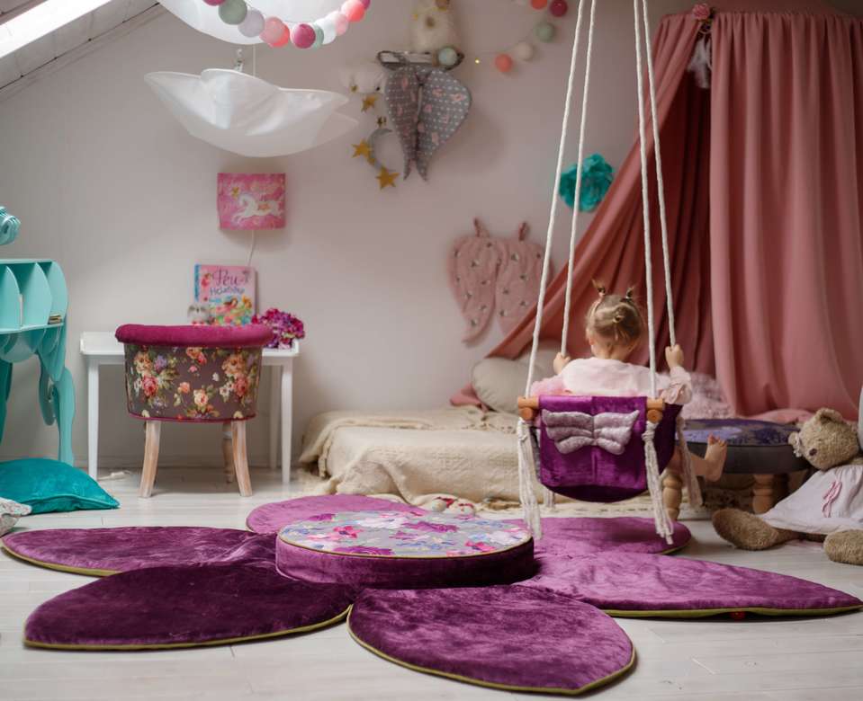 Пуф Цветок Amari Фиалка