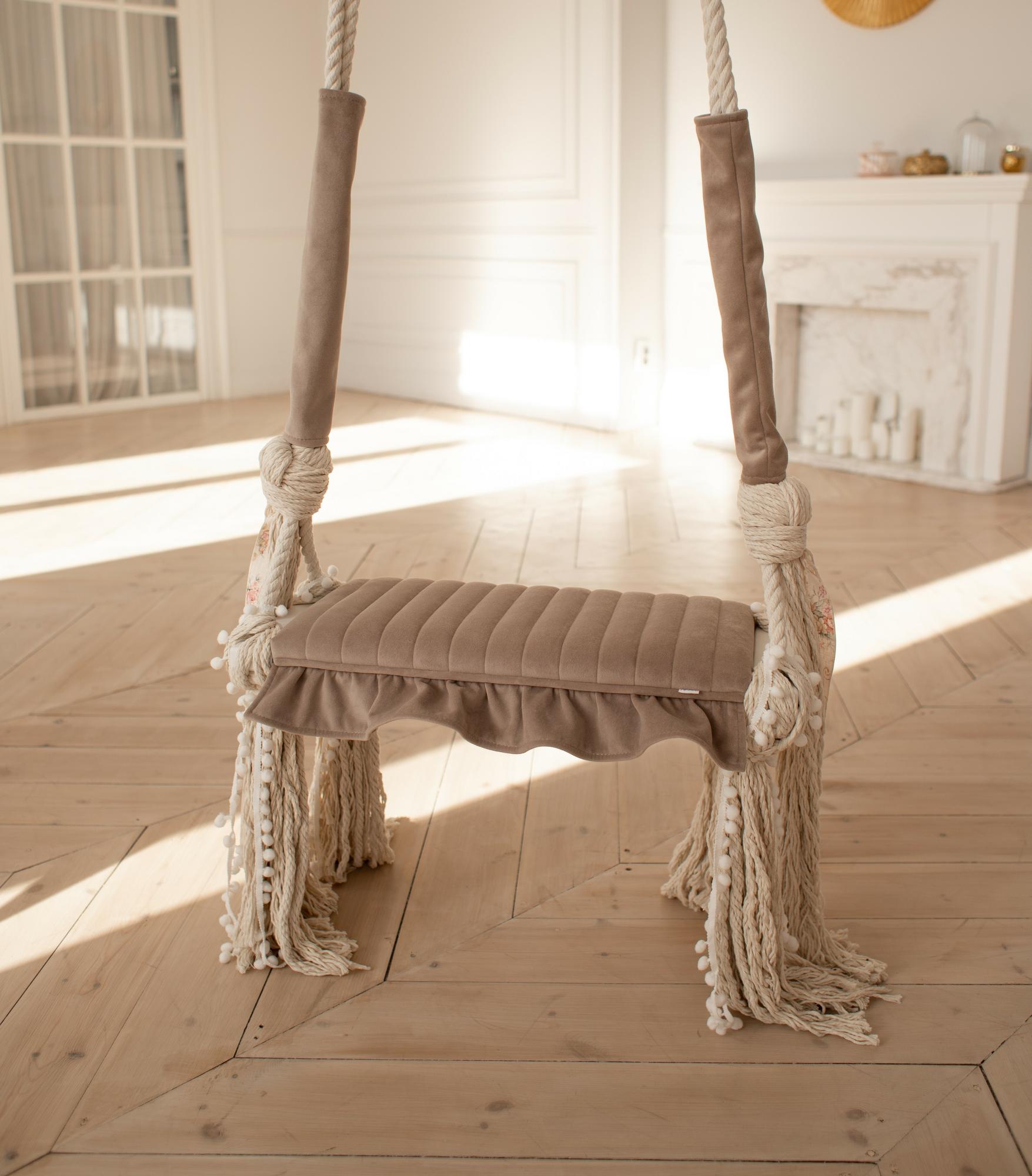 Качели интерьерные Amari  темный бежевый