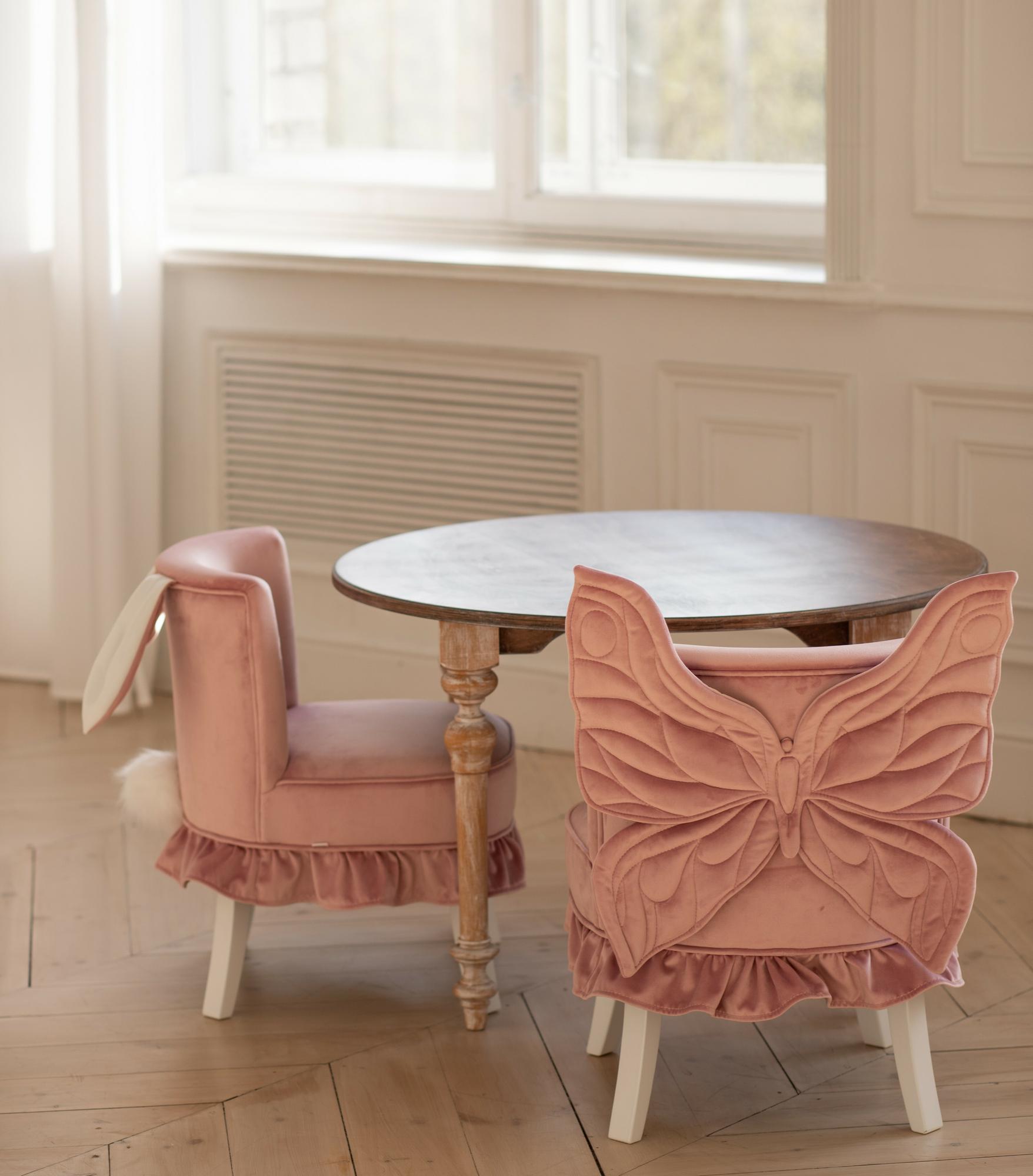 Комплект двух кресел Amari  зайчик и бабочка экслюзив "Самые красивые"