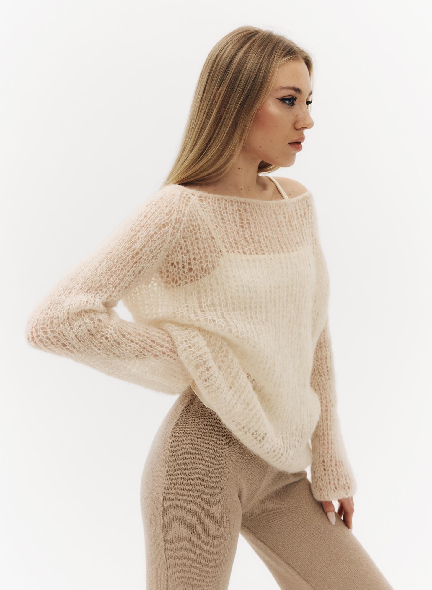 Джемпер ПАУТИНКА шампань