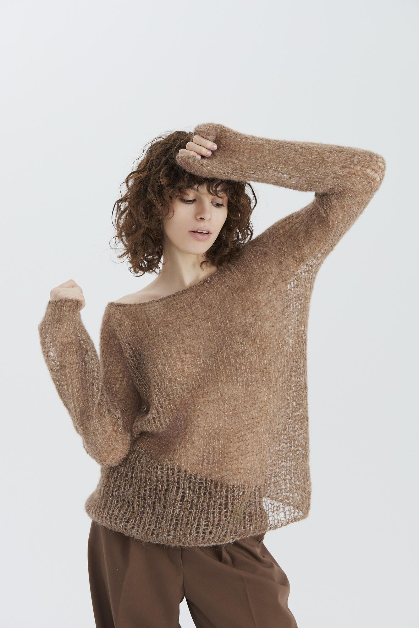 Джемпер ПАУТИНКА бежевый