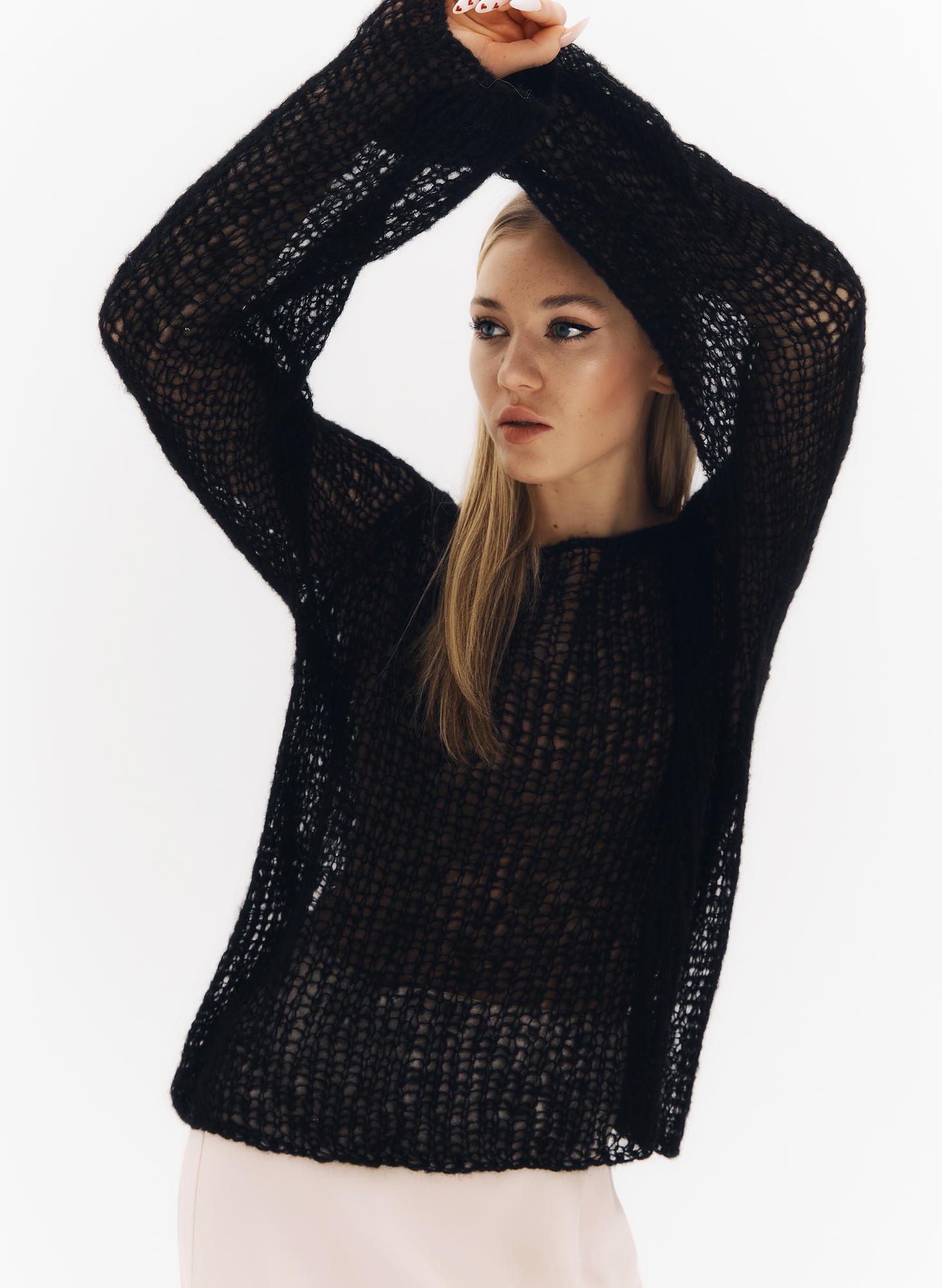 Джемпер ПАУТИНКА чёрный