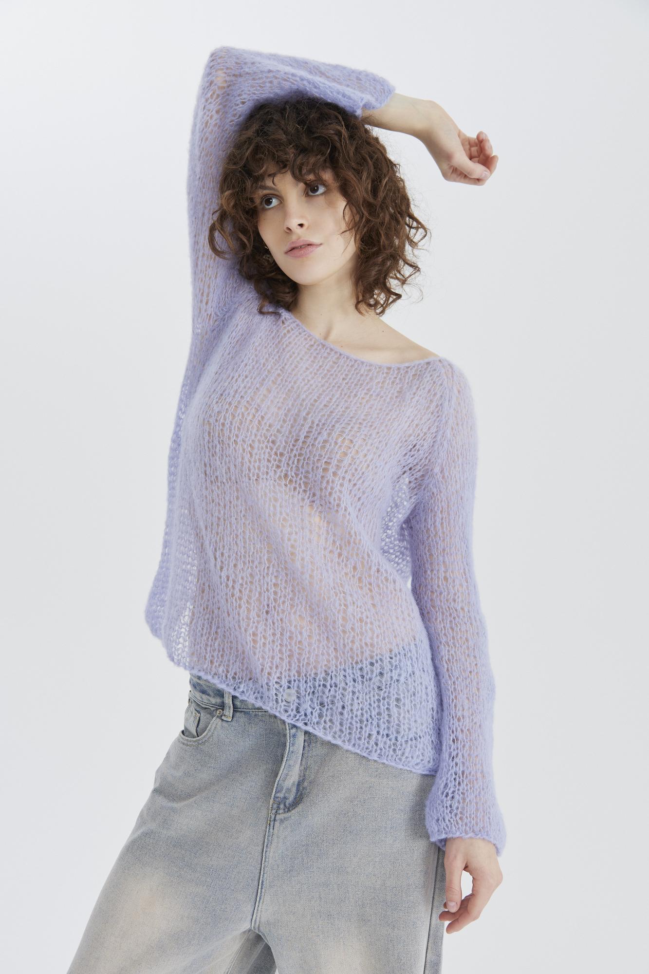 Джемпер ПАУТИНКА лаванда