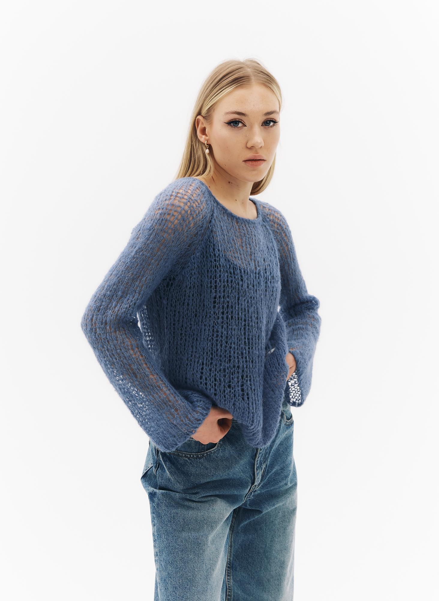 Джемпер ПАУТИНКА джинс