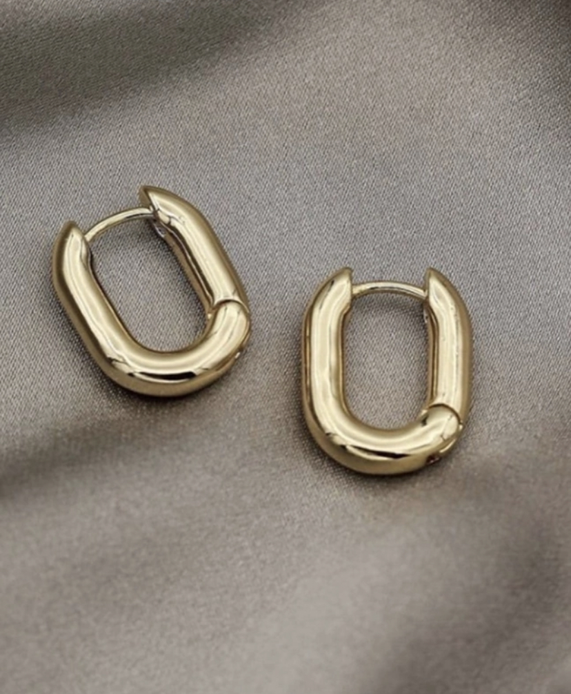 Серьги-основа Скобы , S gold/silver