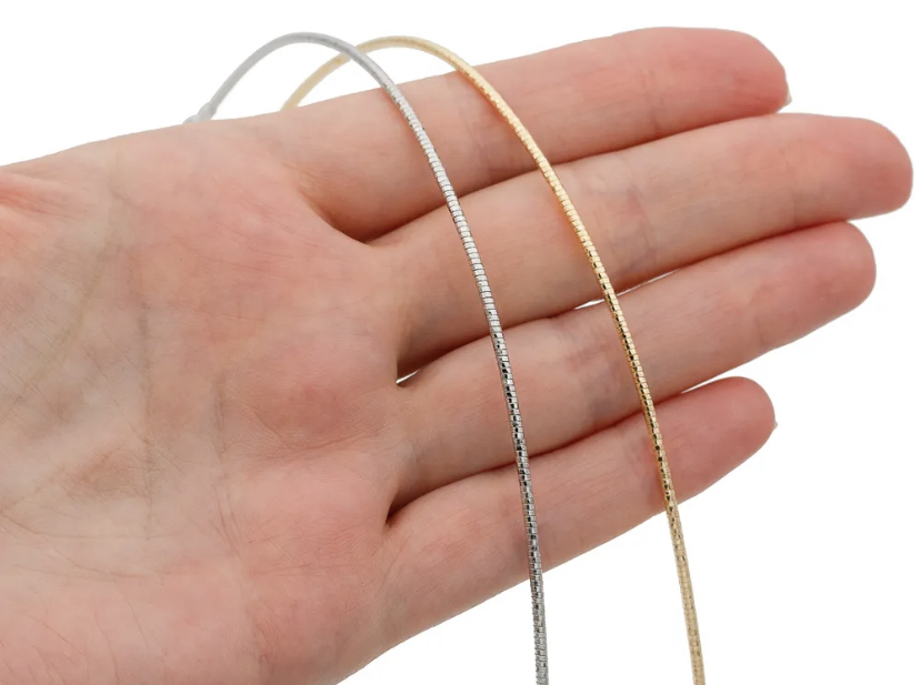 Чокер Snake gold/silver