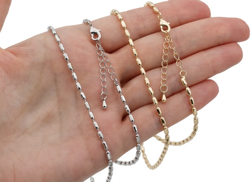 Цепь Рис gold/silver