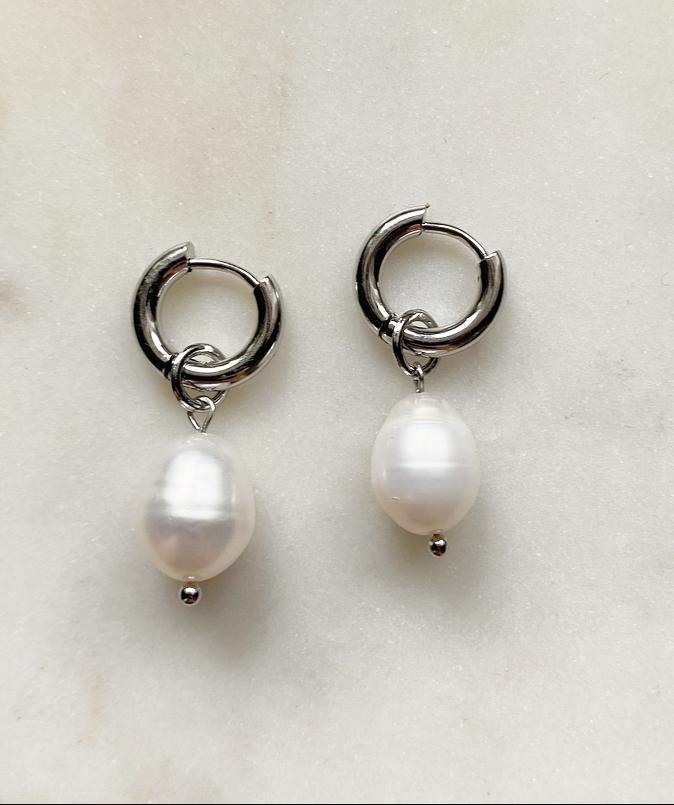 Cерьги  Жемчужные малышки gold/silver