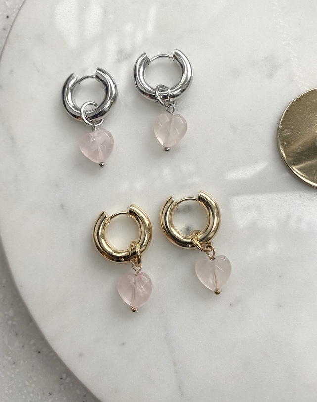 Сет №2. CЕРЬГИ-КОЛЬЦА СО СЪЁМНЫМИ ПОДВЕСКАМИ