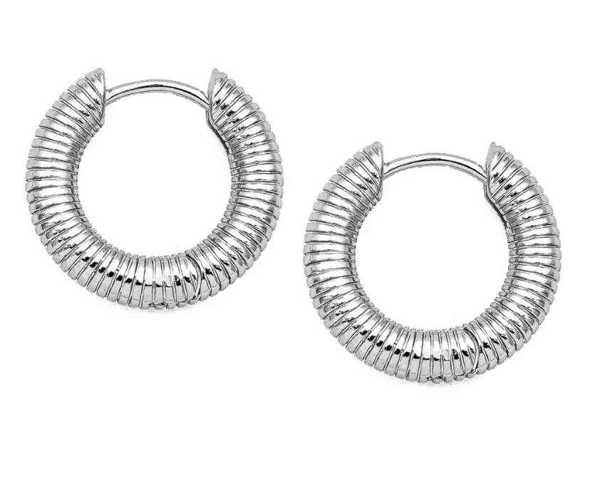 Серьги основы Змейка M gold/silver