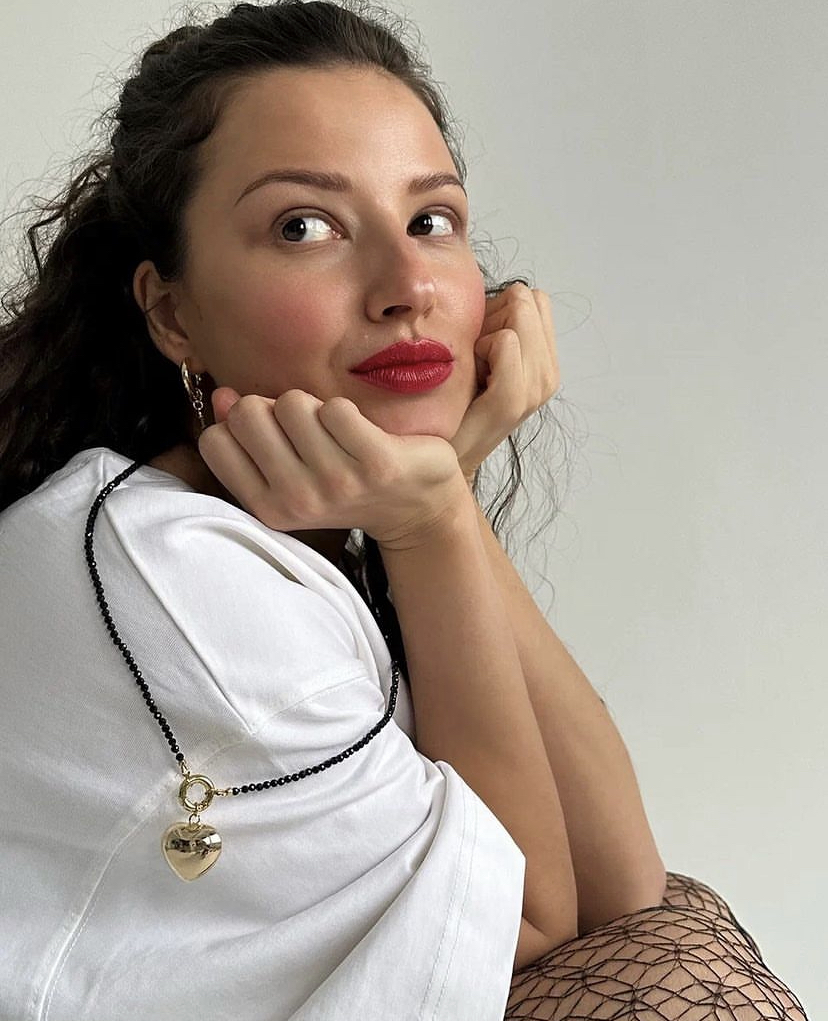 Сет №4. Цепь из шпинели с подвеской сердце L/ gold/silverr