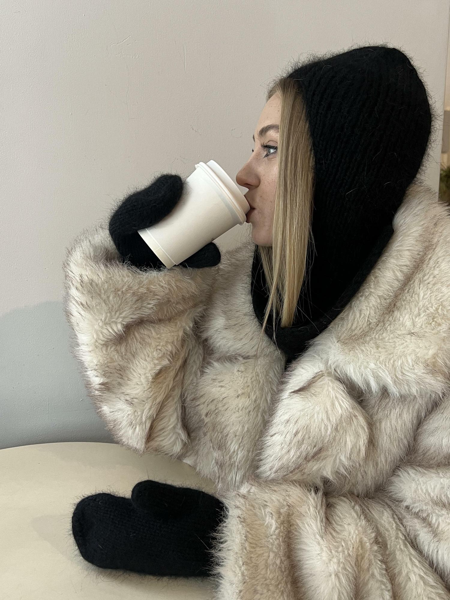 Шапка АВИАТОР черный