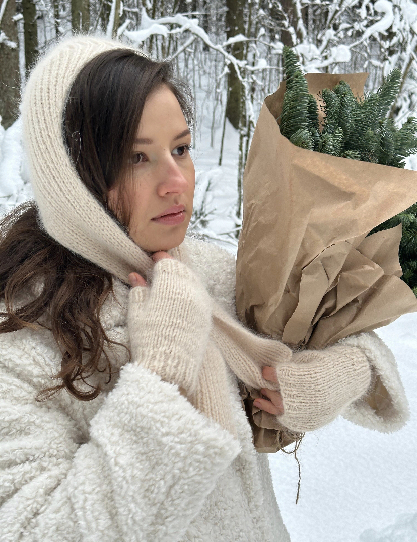 Шапка АВИАТОР крем