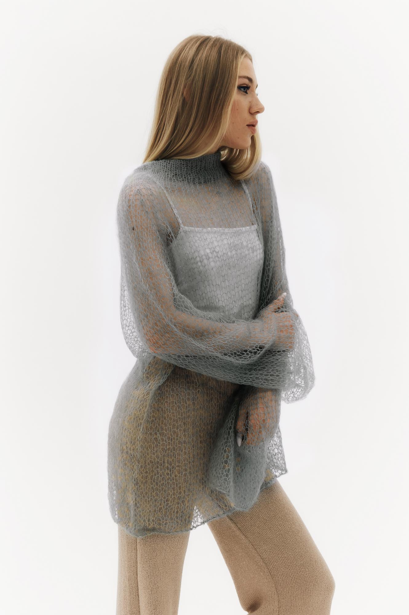 Свитер ВУАЛЬ серый