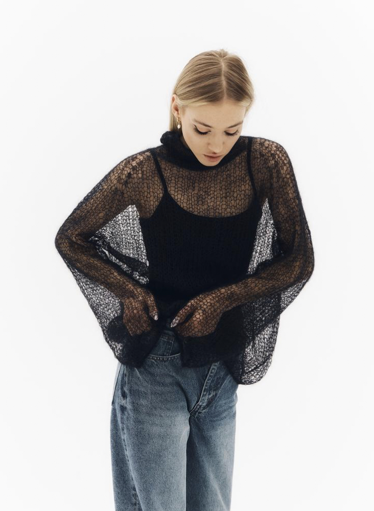 Свитер ВУАЛЬ чёрный