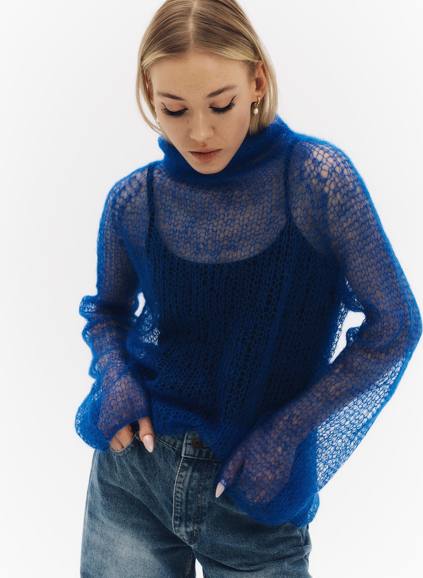 Свитер ВУАЛЬ василёк