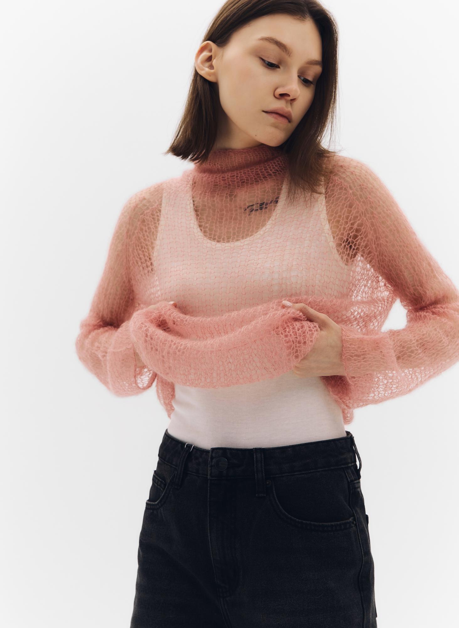 Свитер ВУАЛЬ розовое дерево