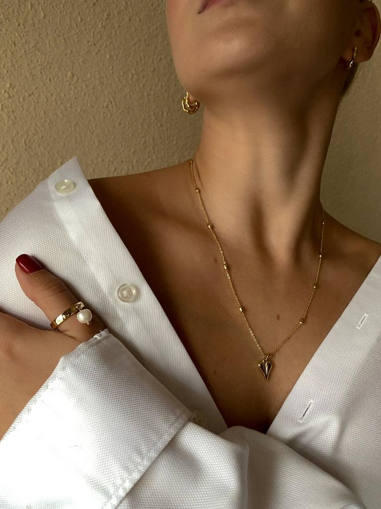 Колье Little heart gold\silver