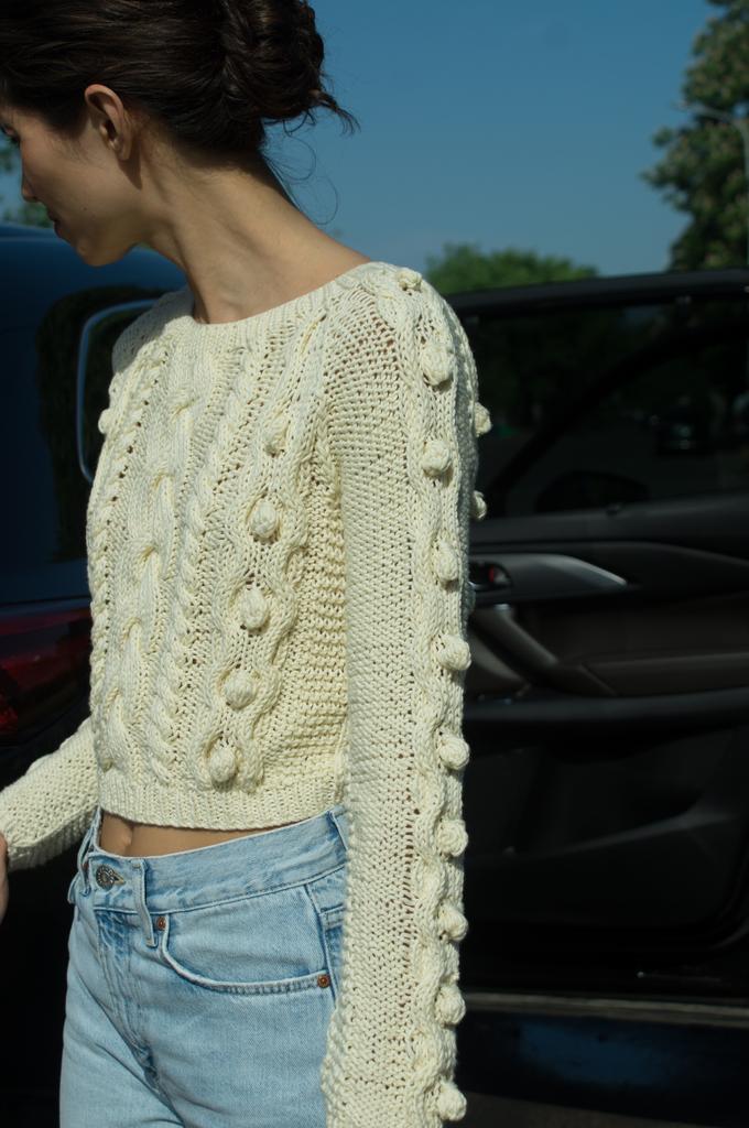 Джемпер Bubbles молочный