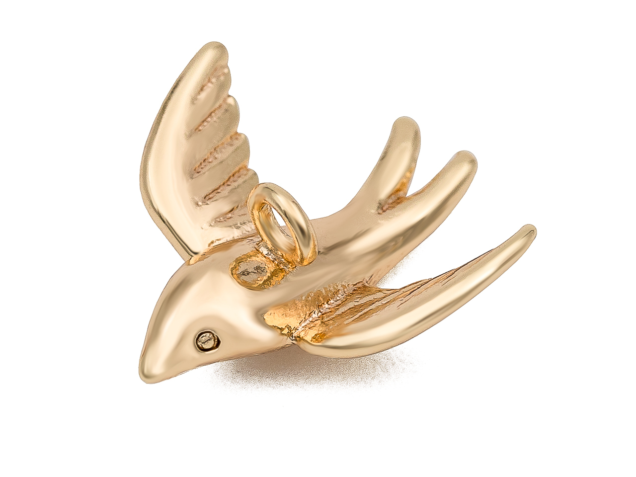 Подвеска Ласточка gold/silver