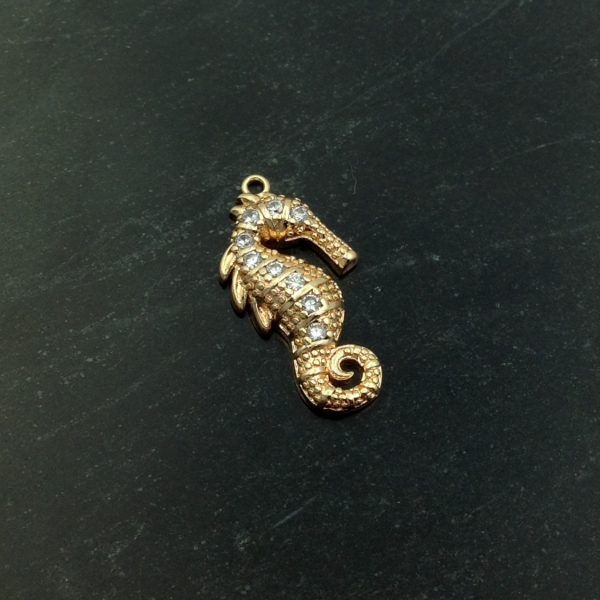 Подвеска Морской конек gold/silver