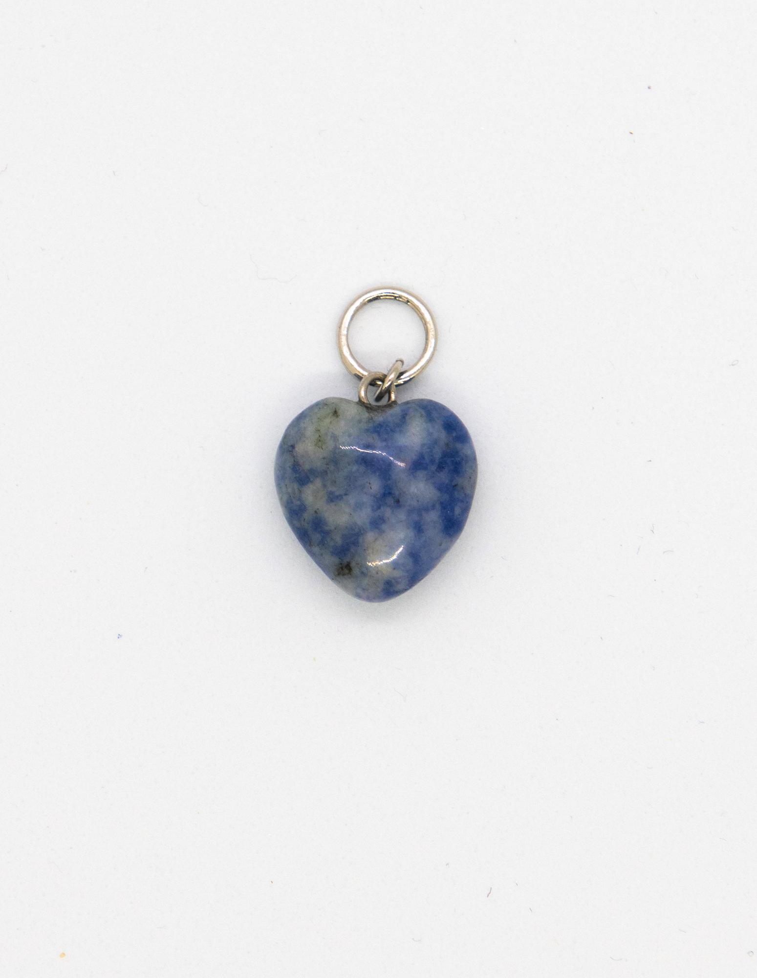 Подвеска Сердце из содалита , gold/silver