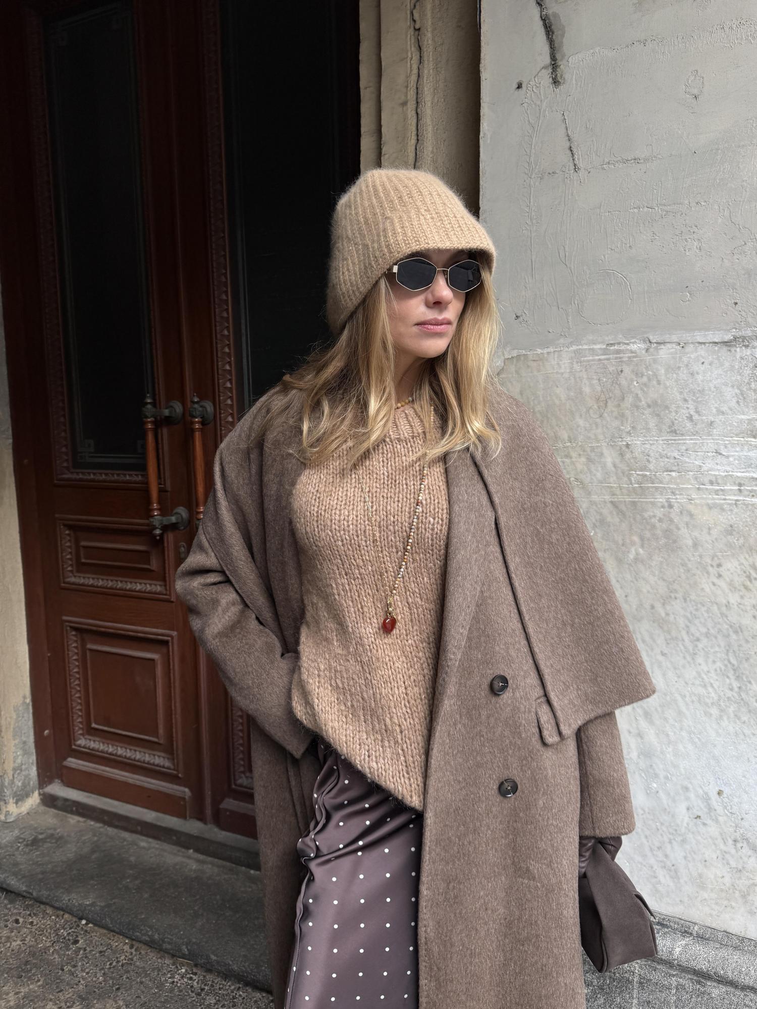 Зимняя панама Tinа бежевая