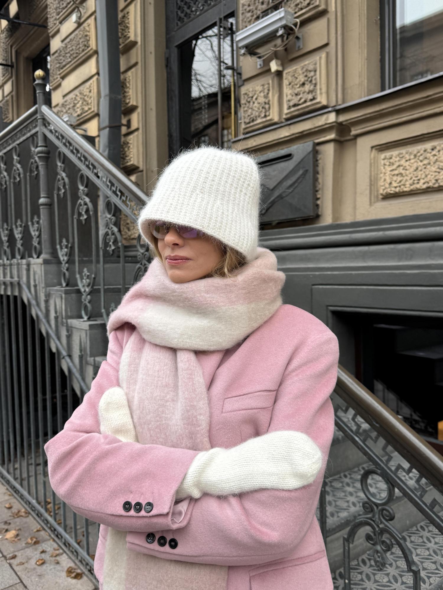 Теплая панама Tinа молочная