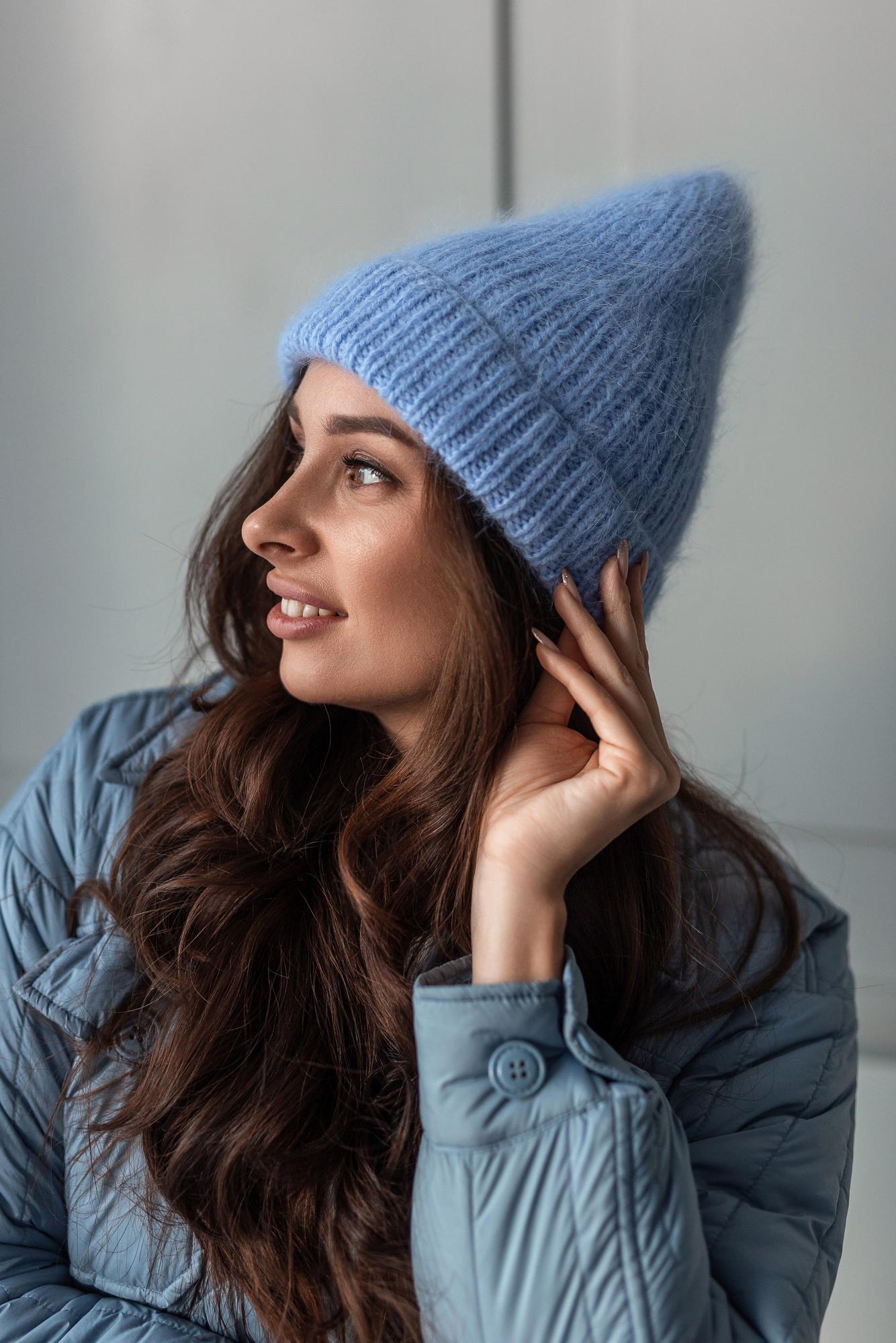 Шапка Noe голубая