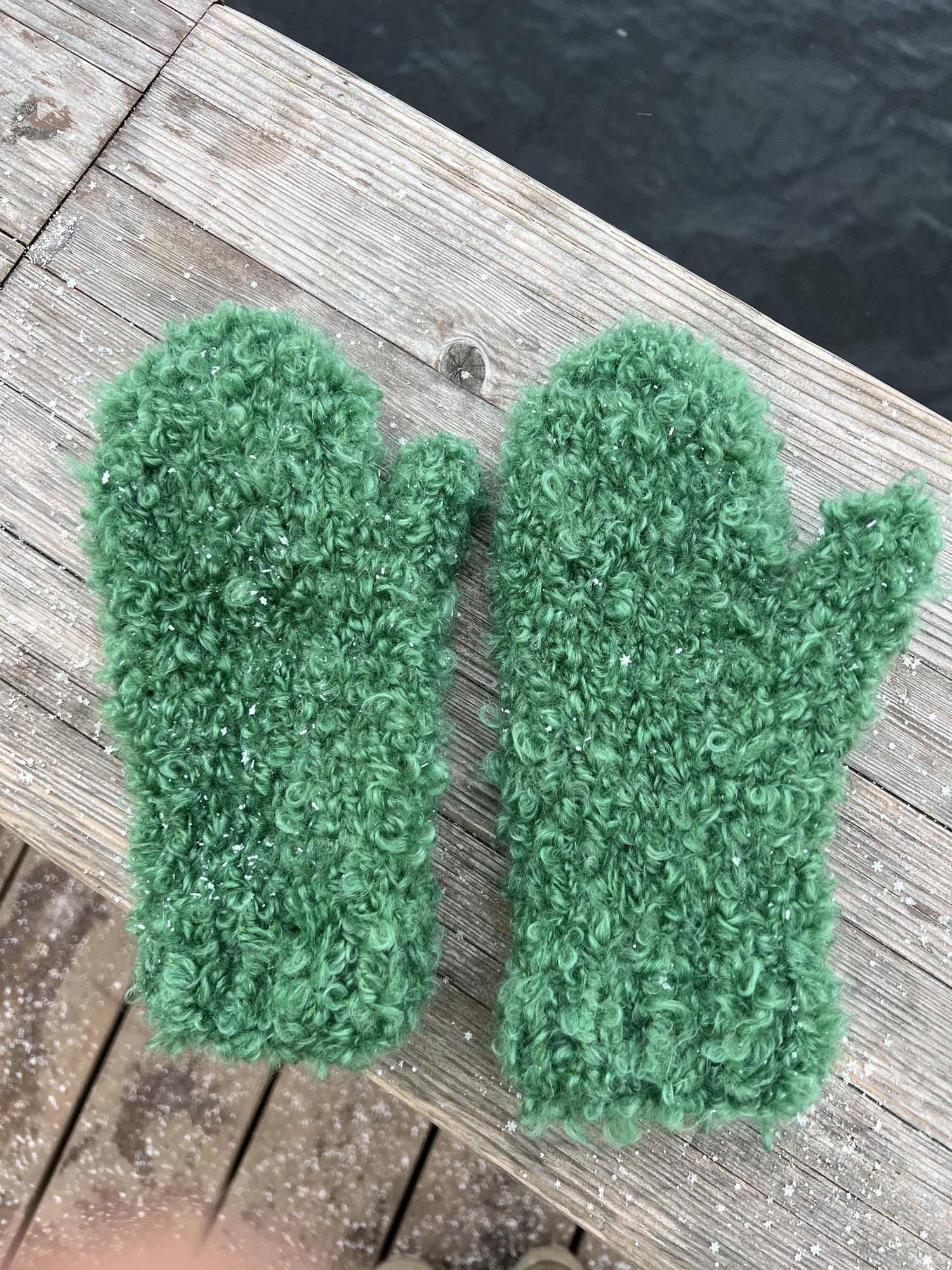 Варежки Барашек ель