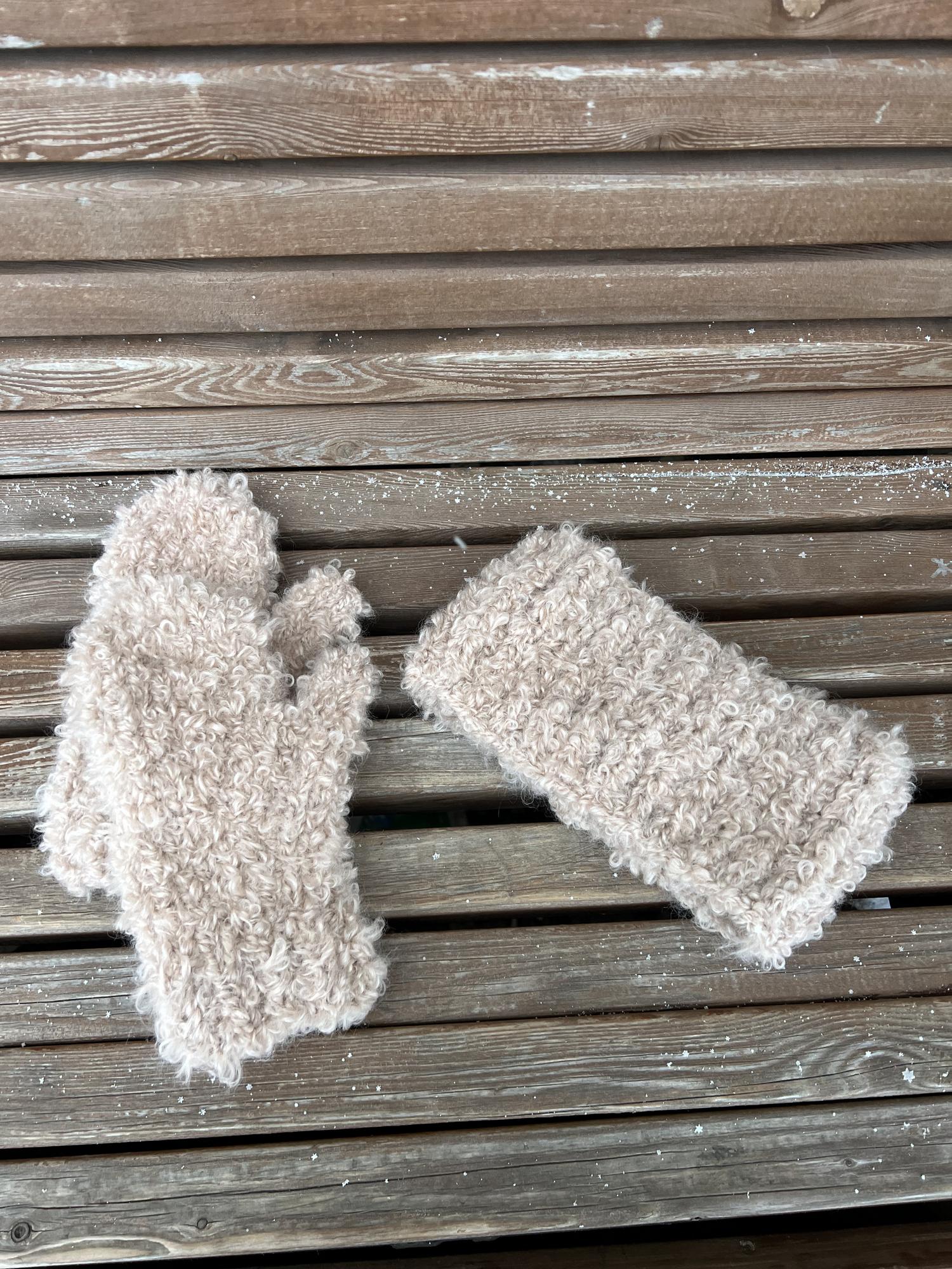 Повязка Барашек светло-бежевый