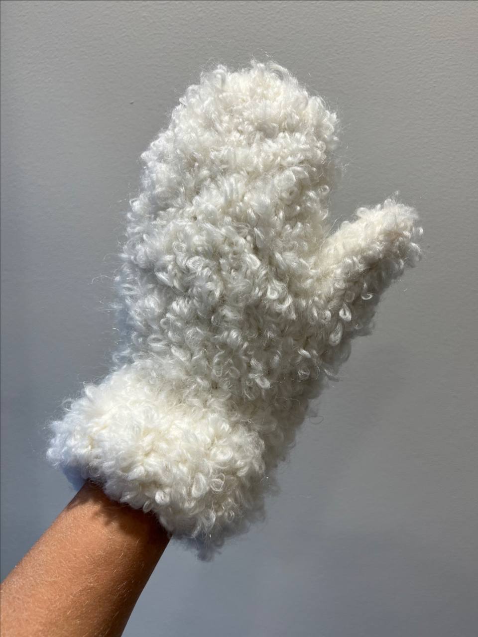 Варежки Барашек молочный