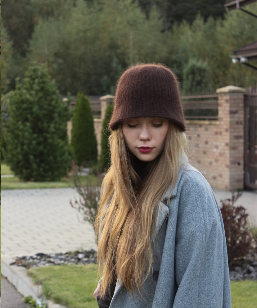 Теплая панама Tinа кофе