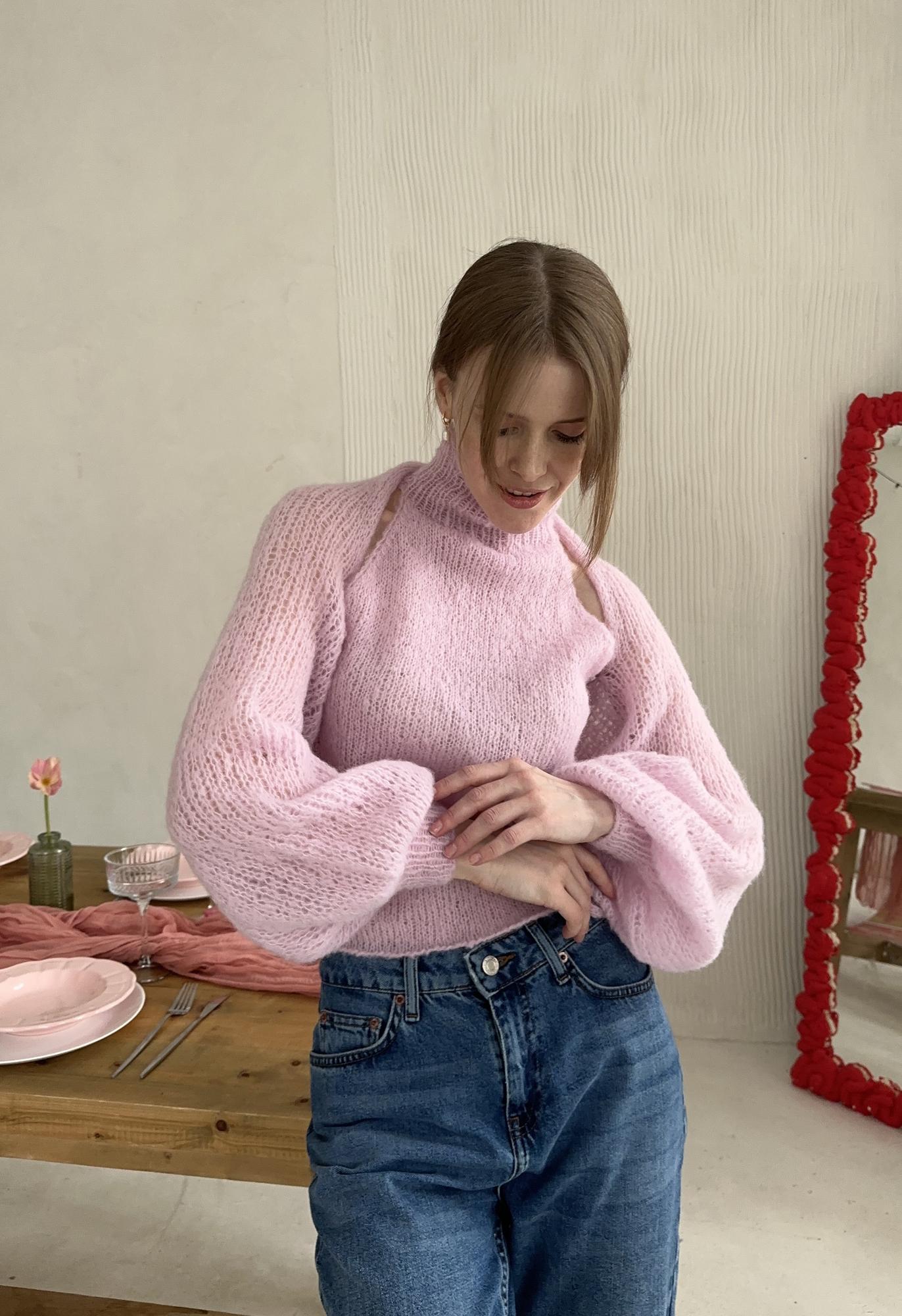 Топ и болеро ДУО розовый