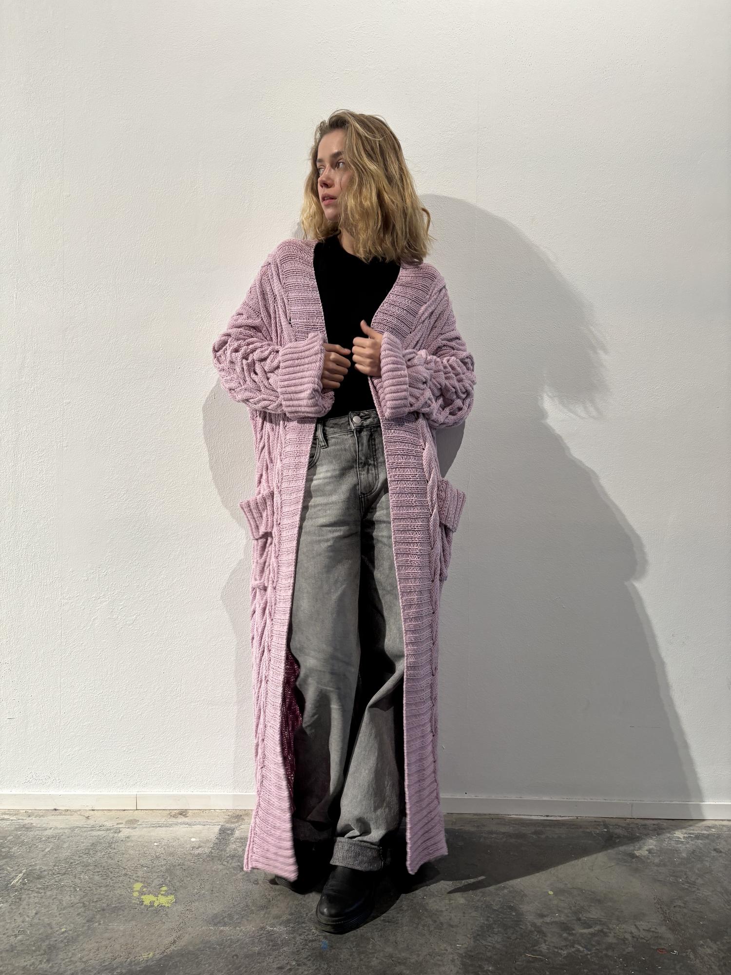 Кардиган Эльза пудрово-розовый