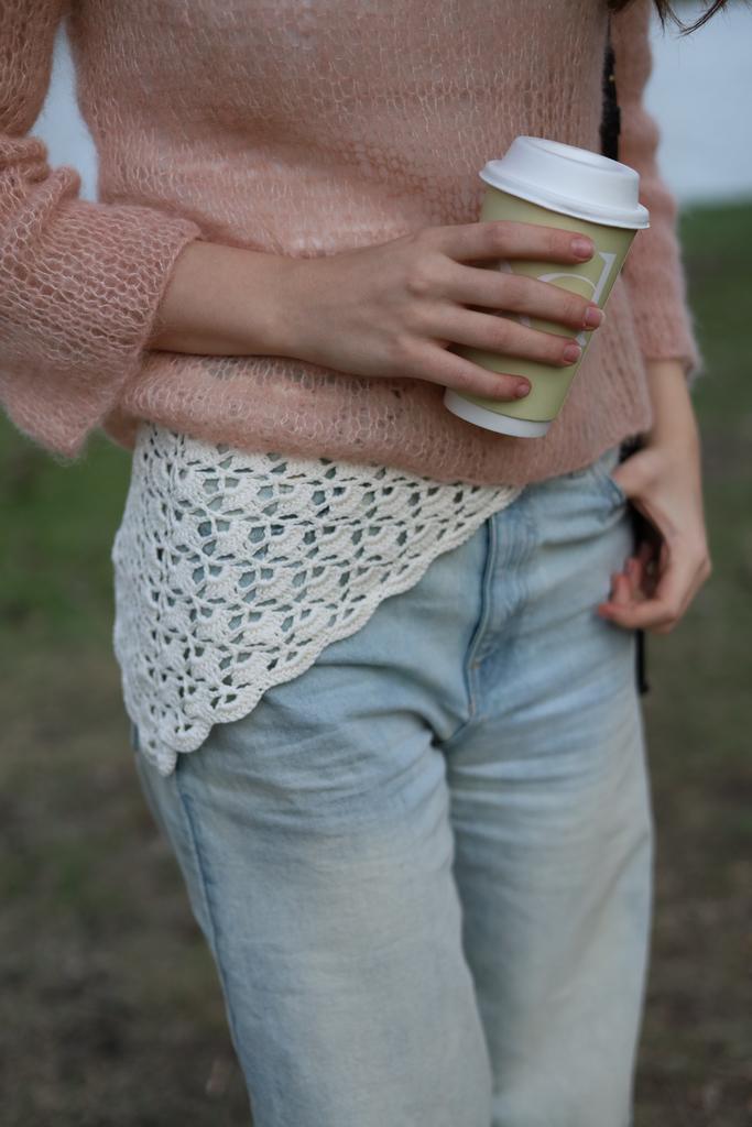 Косынка Ажурная белая