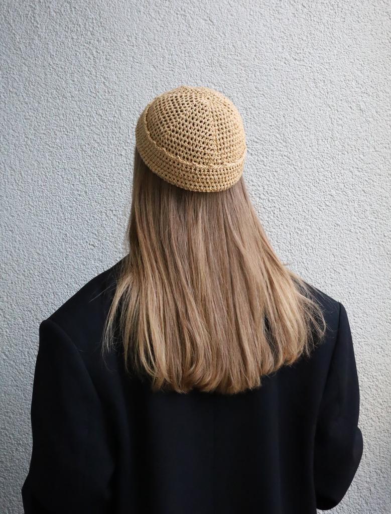 Шапочка-докер бежевая