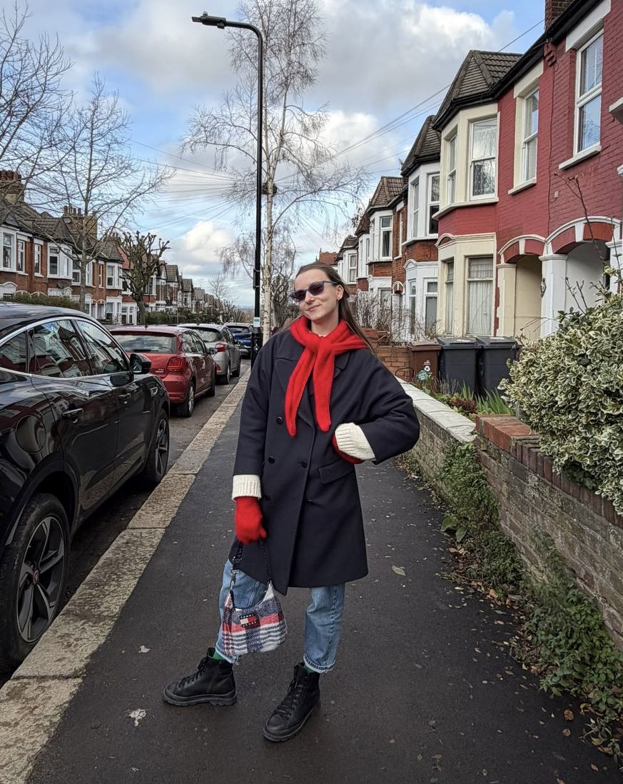 Косынка Lina красная