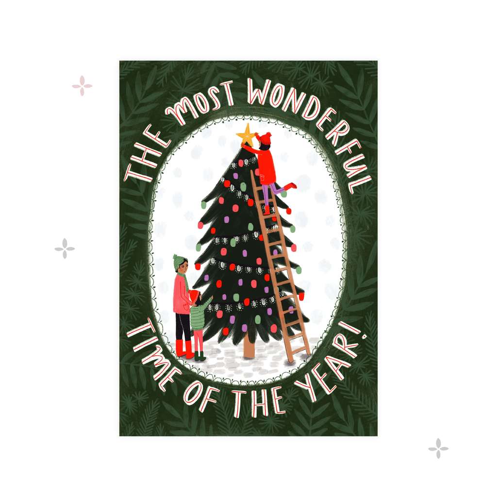 Открытка "The most wonderful time of the year"