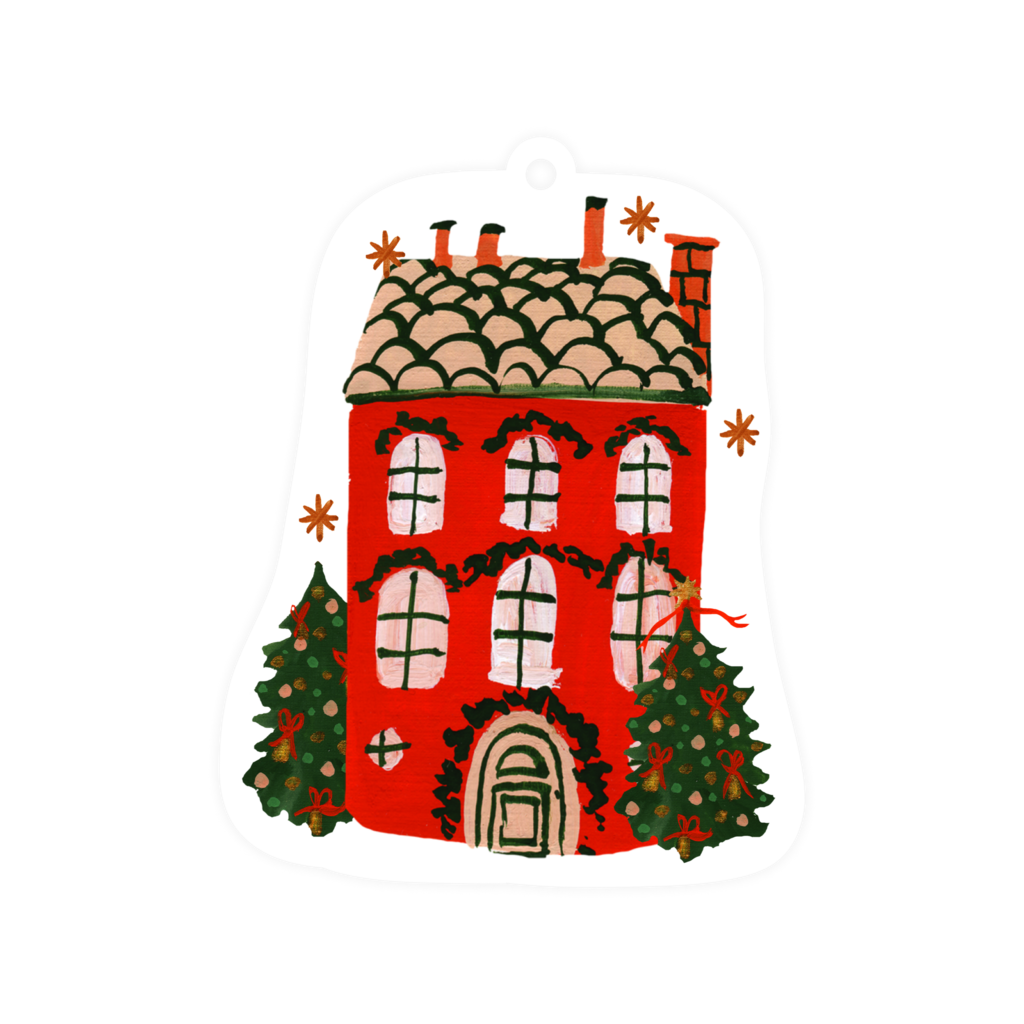 Бирка "Christmas house"