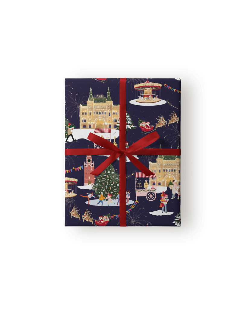 Упаковочная бумага "Новогодняя ярмарка"