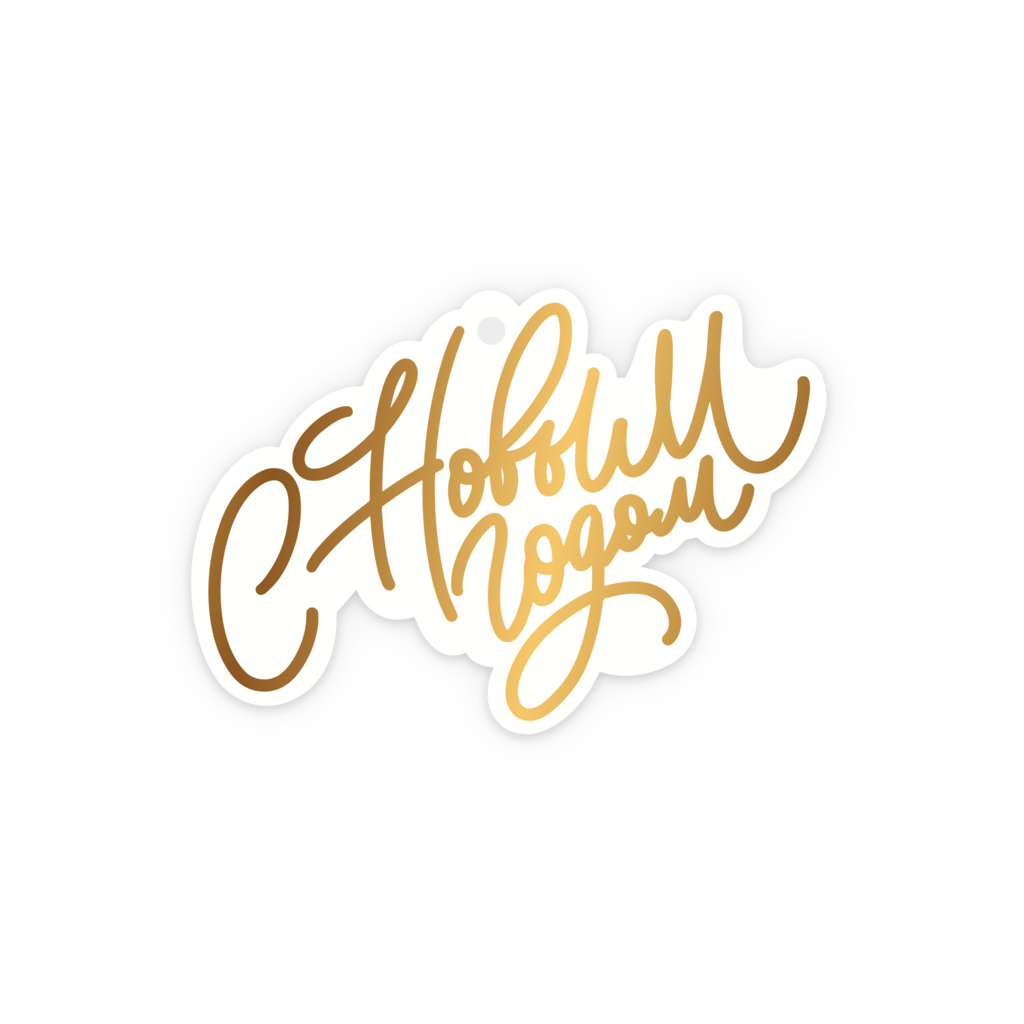 Бирка фигурная "С новым годом!"